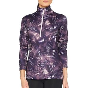 Nike Pro Warm Dri-fit Half-Zip Top, purple, S‎